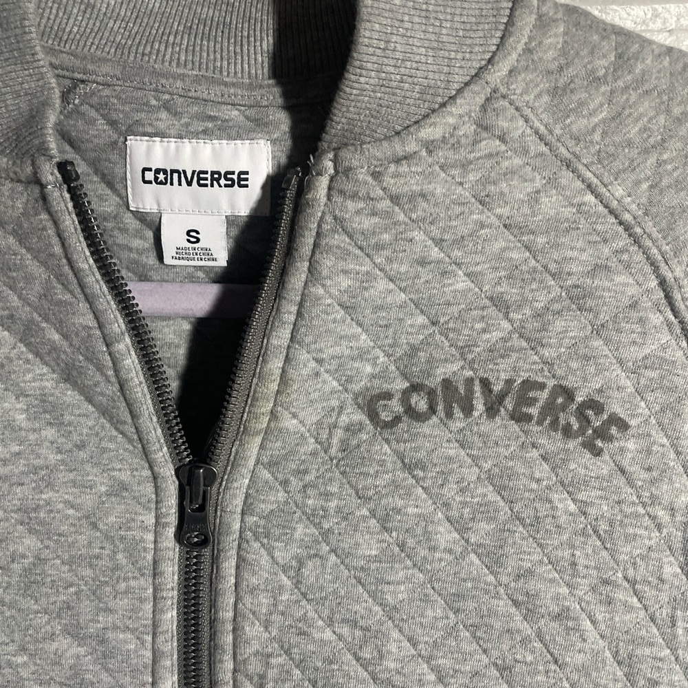 Converse Gray Quilted Jacket